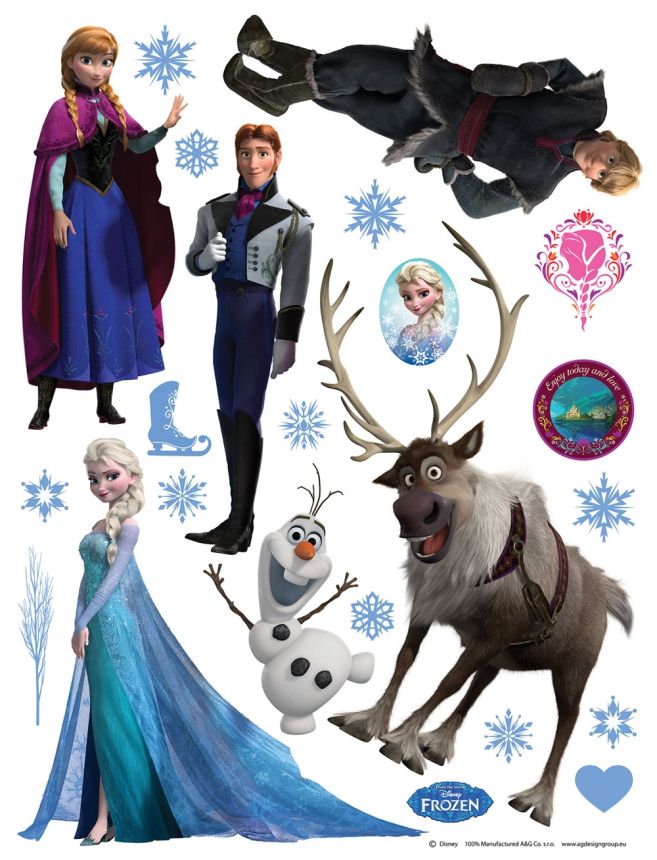 Wandtattoo für Kinder DK 1776, Disney, Königreich des Eises, AG Design
