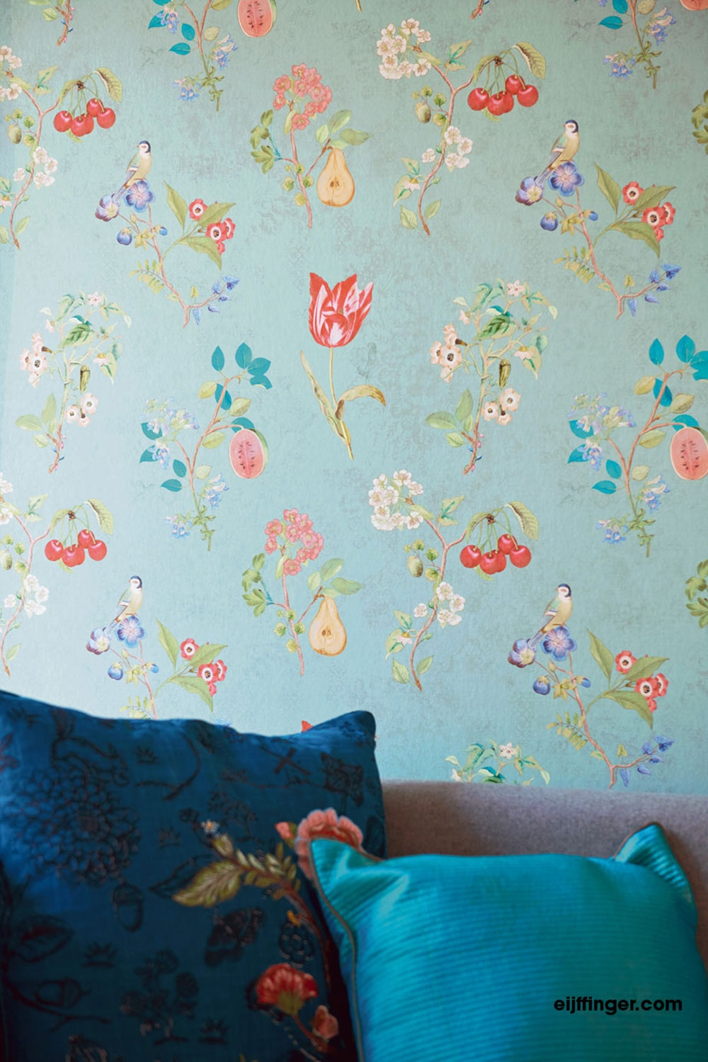 Tapete mit Blumen und Vögeln 375022, Pip Studio 4, Eijffinger