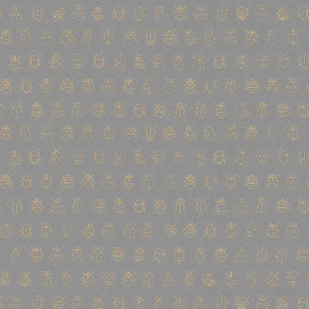 Graue Tapete mit goldenen Käfern 375037, Pip Studio 4, Eijffinger