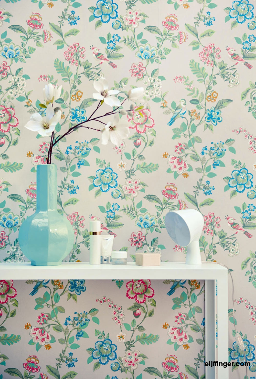 Tapete mit Blumen, Zweigen, Vögeln  375060, Pip Studio 4, Eijffinger