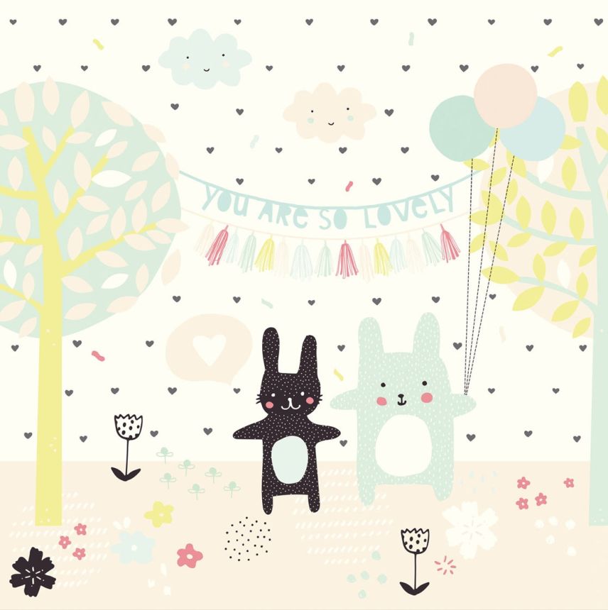 Kinder-Fototapete mit Hasen 364113, Wallpower Junior, Eijffinger