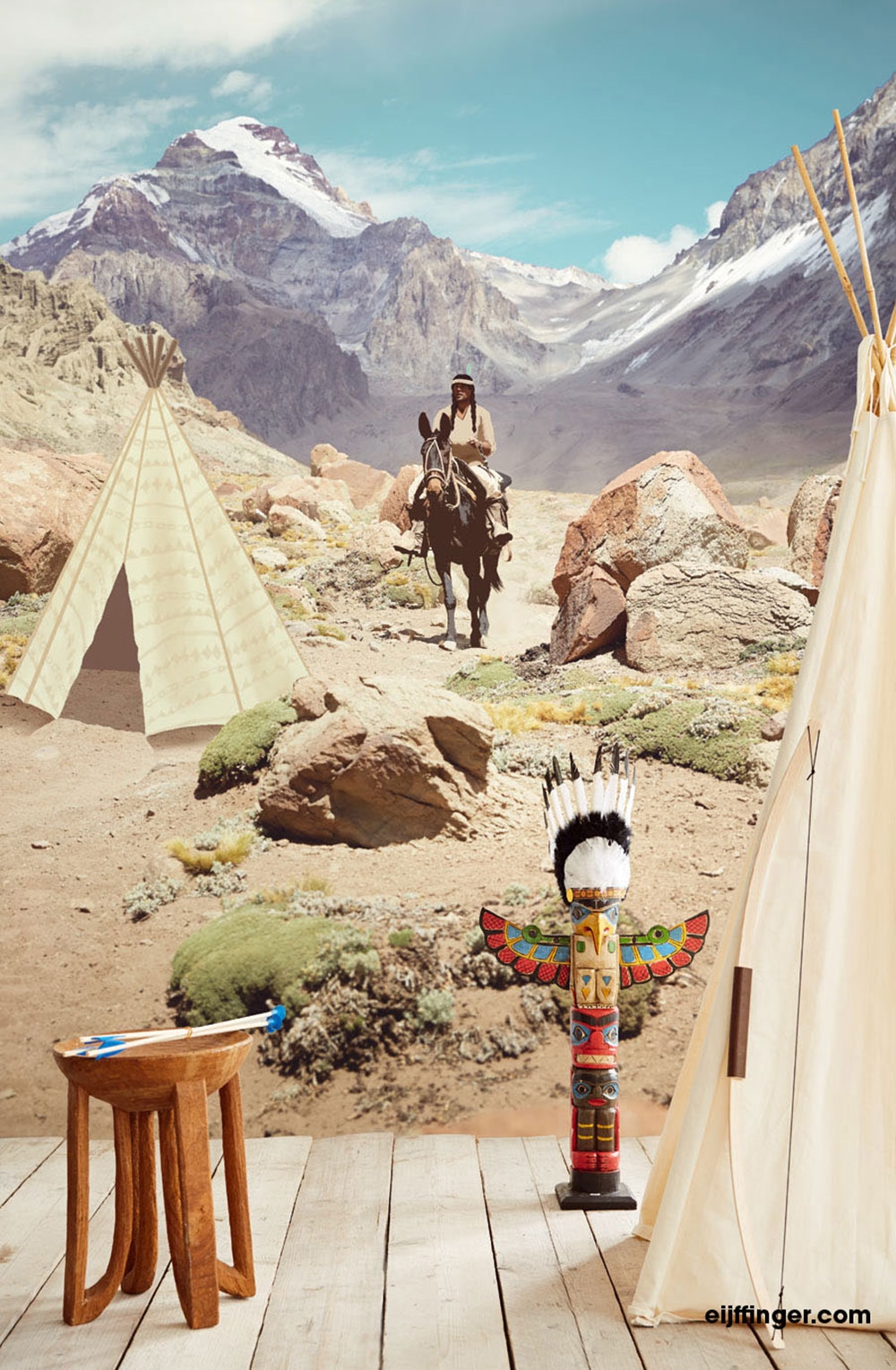 Fototapete - Indianer 364164, Wallpower Junior, Eijffinger