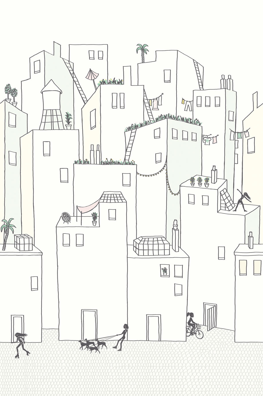 Fototapete Häuser 364174, Wallpower Junior, Eijffinger