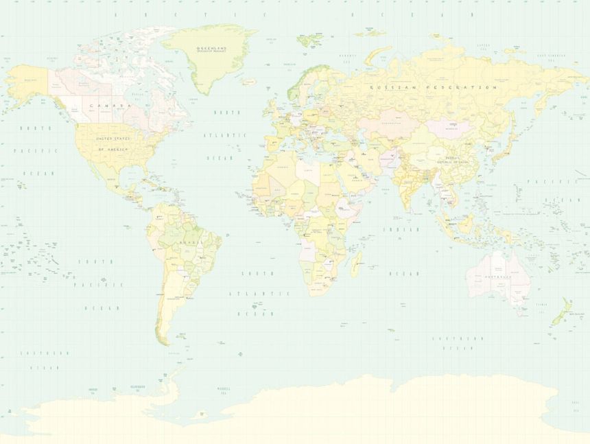 Fototapete Weltkarte 364194, Wallpower Junior, Eijffinger