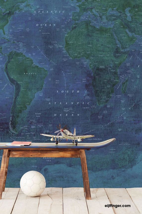 Fototapete Weltkarte 364195, Wallpower Junior, Eijffinger