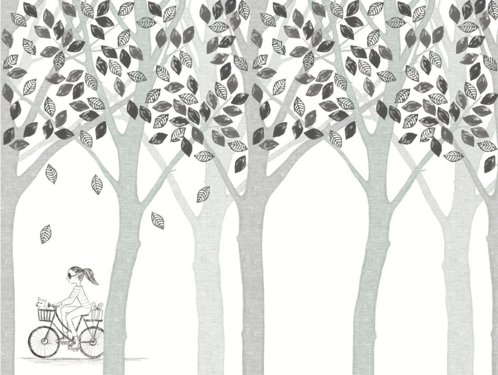 Fototapete Wald, Bäume 364197, 372 x 280 cm, Wallpower Junior, Eijffinger