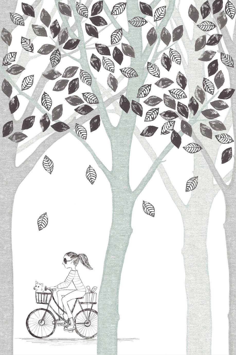 Fototapete Wald, Bäume 364197, 372 x 280 cm, Wallpower Junior, Eijffinger