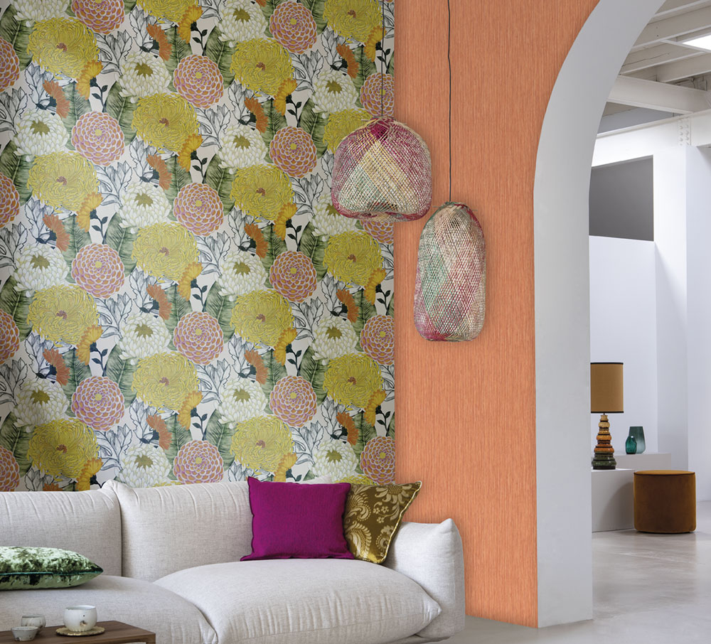 Tapete mit großen Blumen BR24030, Breeze, Decoprint