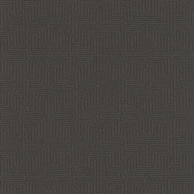 Geometrische Vliestapete, braun-schwarz, 376063, Siroc, Eijffinger
