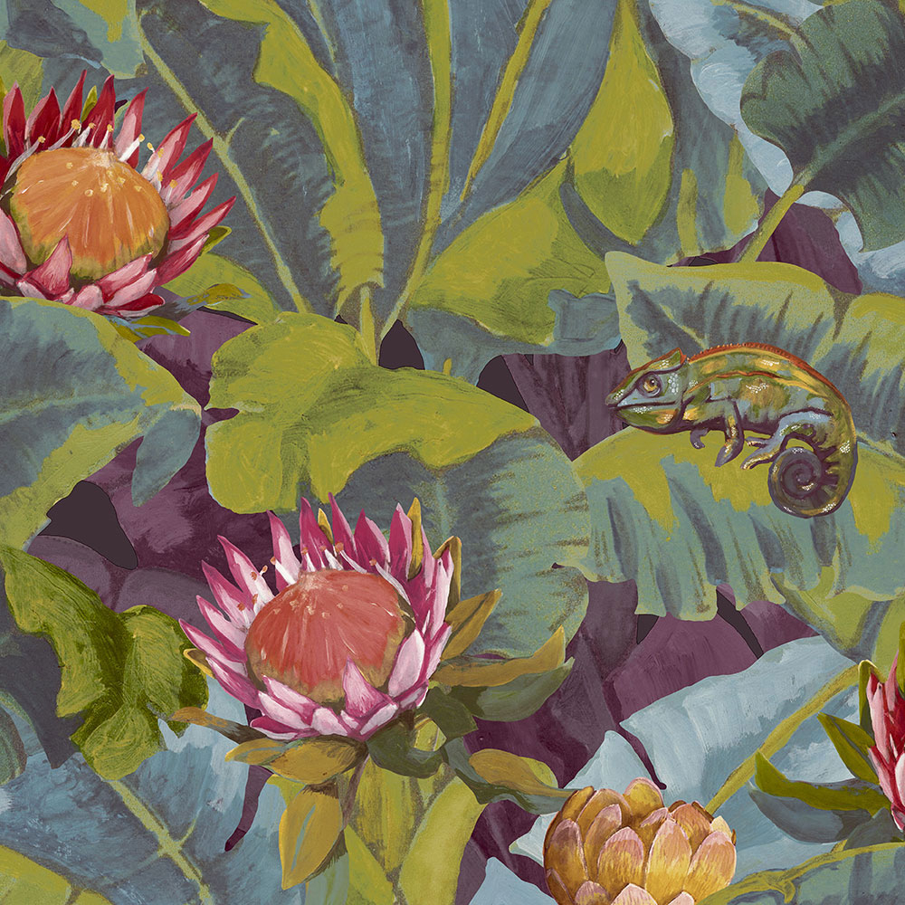 Tapete Wald mit Chamäleons BR24091, Breeze, Decoprint