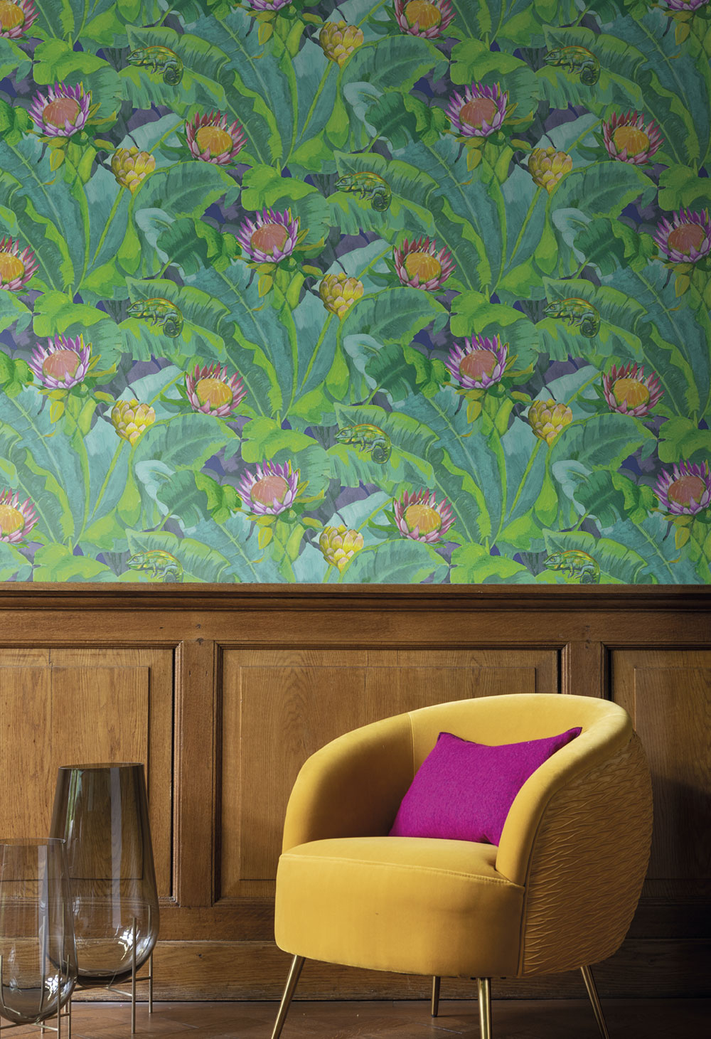 Tapete Wald mit Chamäleons BR24092, Breeze, Decoprint