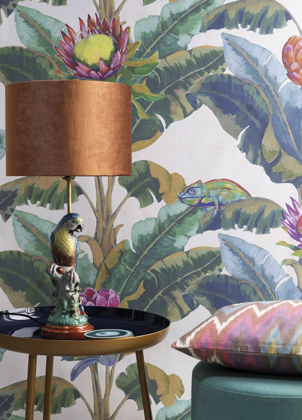 Fototapete Blätter, Chamäleons BRD24102, 180x280cm, Breeze, Decoprint