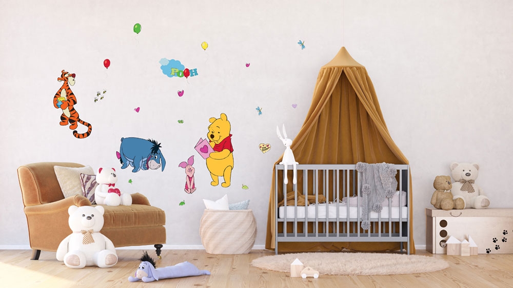 Wandtattoo für Kinder DK 1758, Disney, Winnie Puuh a kamarádi, AG Design