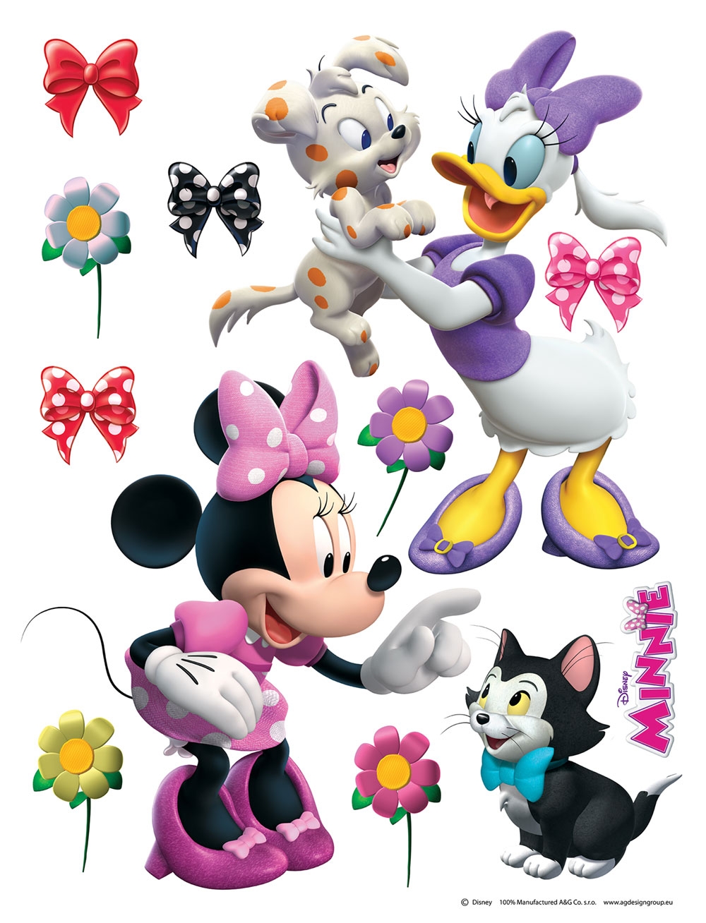 Wandtattoo für Kinder DK 1768, Disney, Minnie und Daisy, AG Design