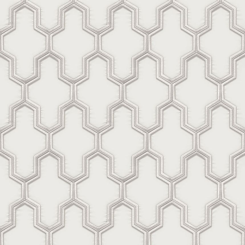 Luxustapete mit geometrischen Muster WF121021, Wall Fabric, ID Design 