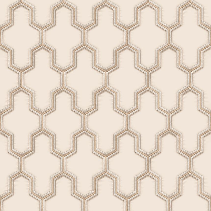 Luxustapete mit geometrischen Mustern WF121022, Wall Fabric, ID Design 