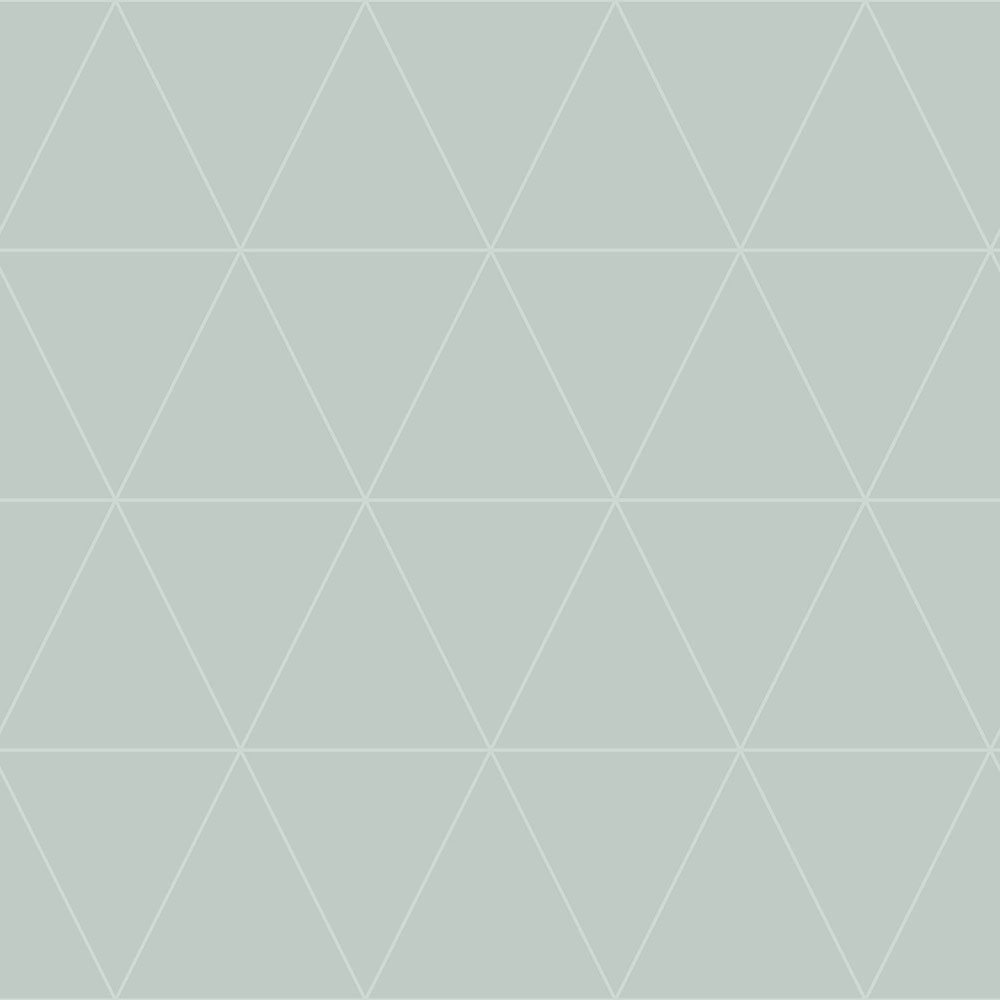 Metallische grüne Tapete mit Dreiecken 347745, City Chic, Origin 