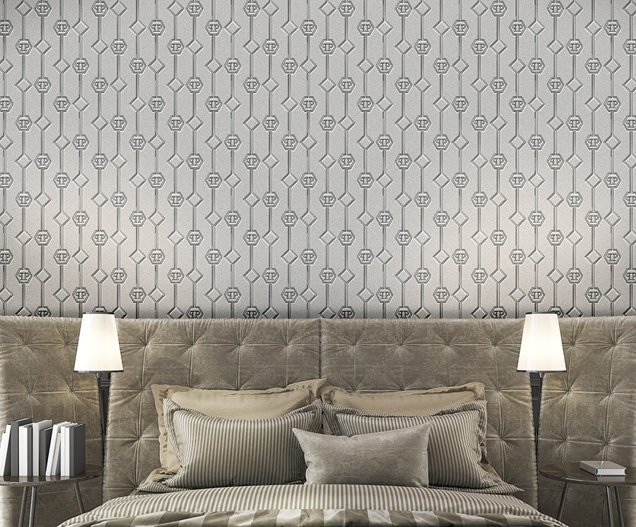 Graue Fototapete Z8099 Philipp Plein, Zambaiti Parati