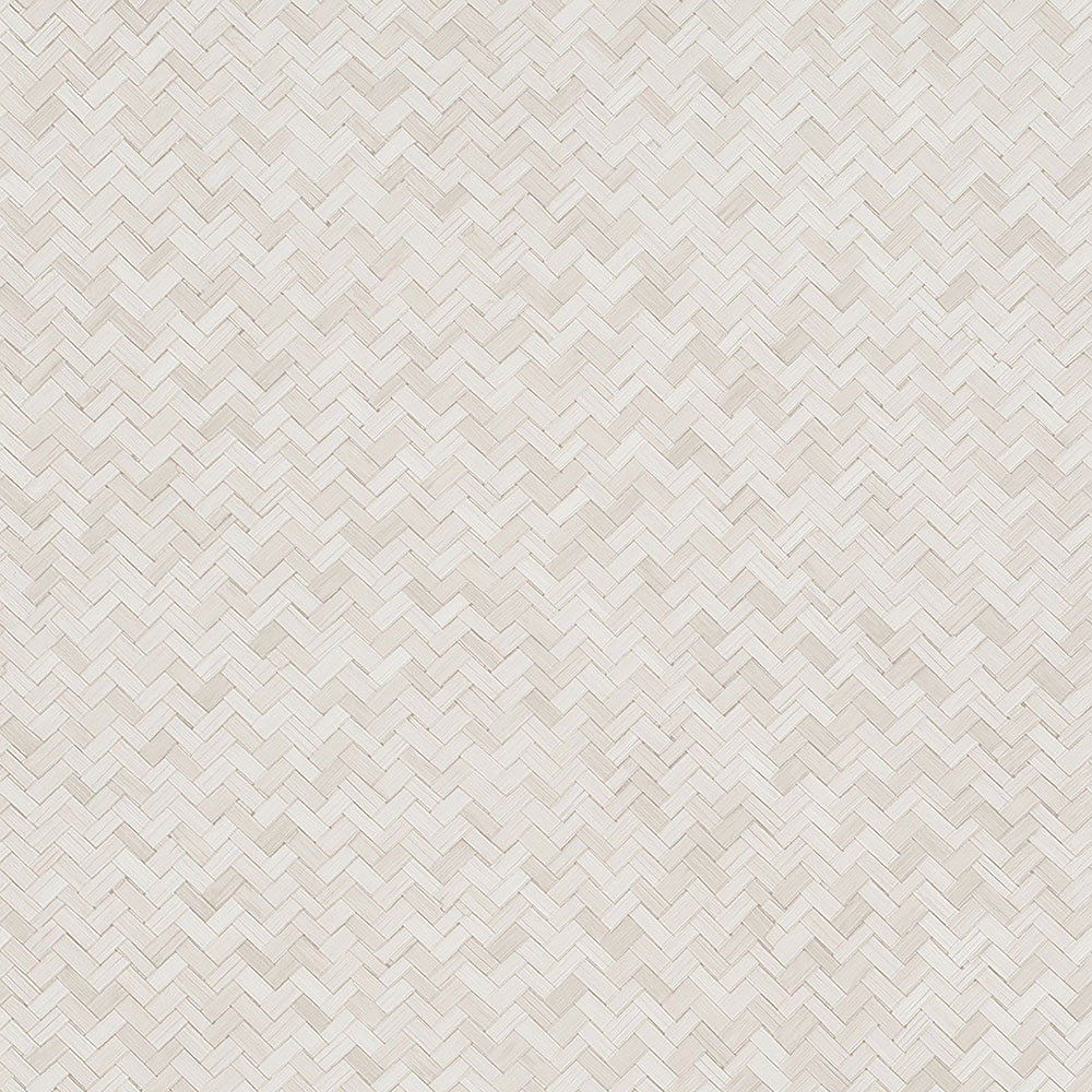 Cremefarbene Luxustapete, Rattan geflochten 33333, Botanica, Marburg