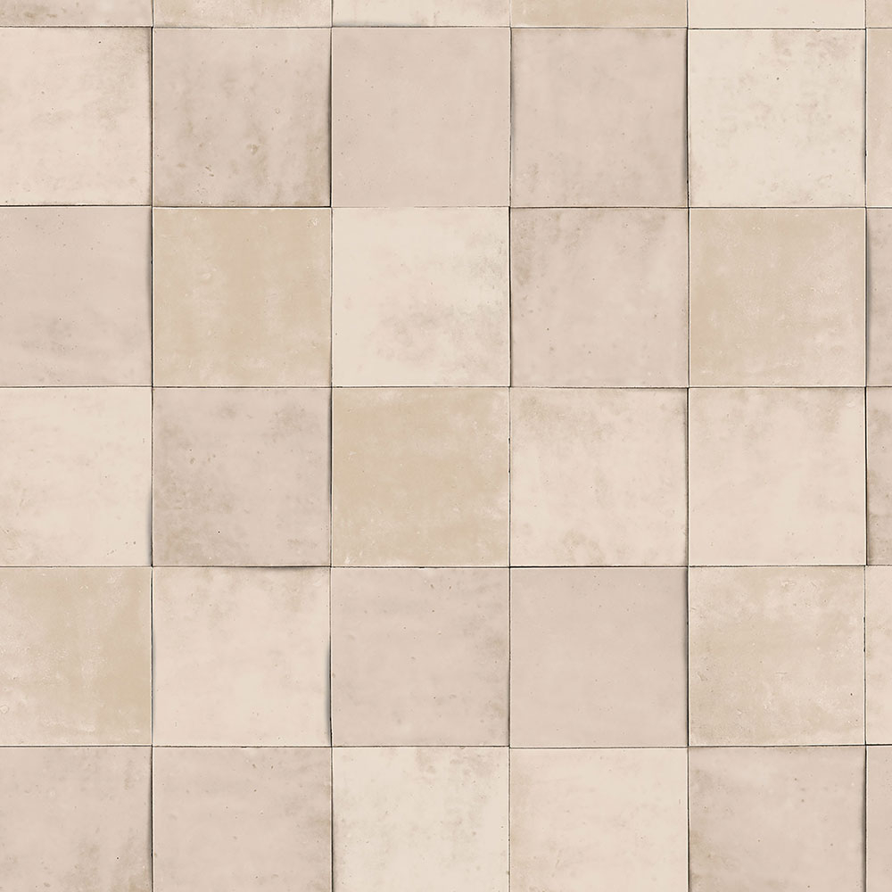 Beigefarbene geometrische abwaschbare Tapete 45706 Zellige, Marburg