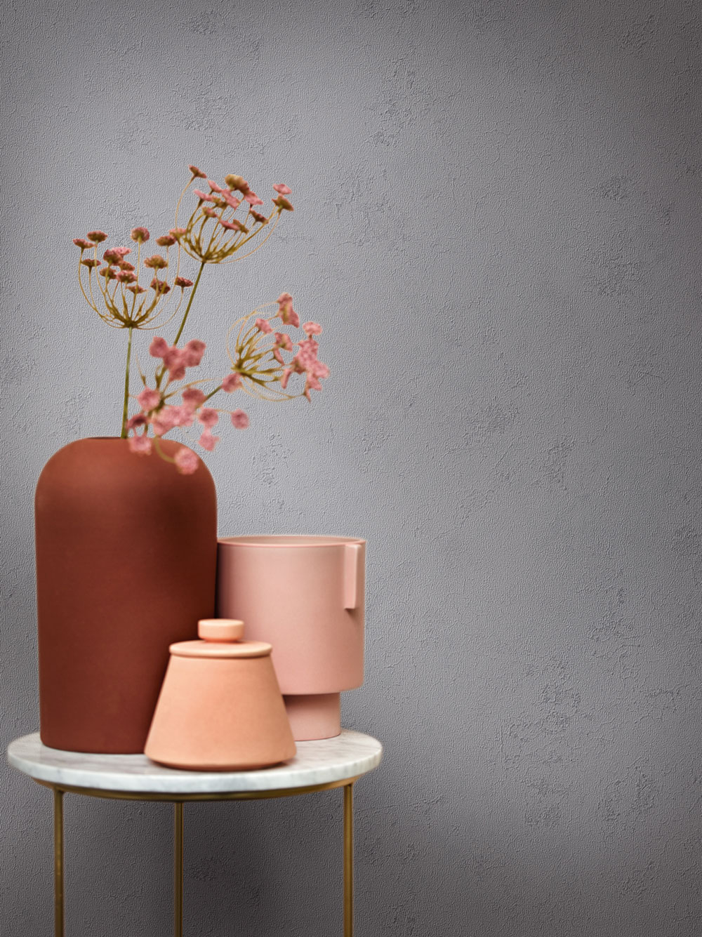 Graue Stucktapete 33757, Papis Loveday, Marburg