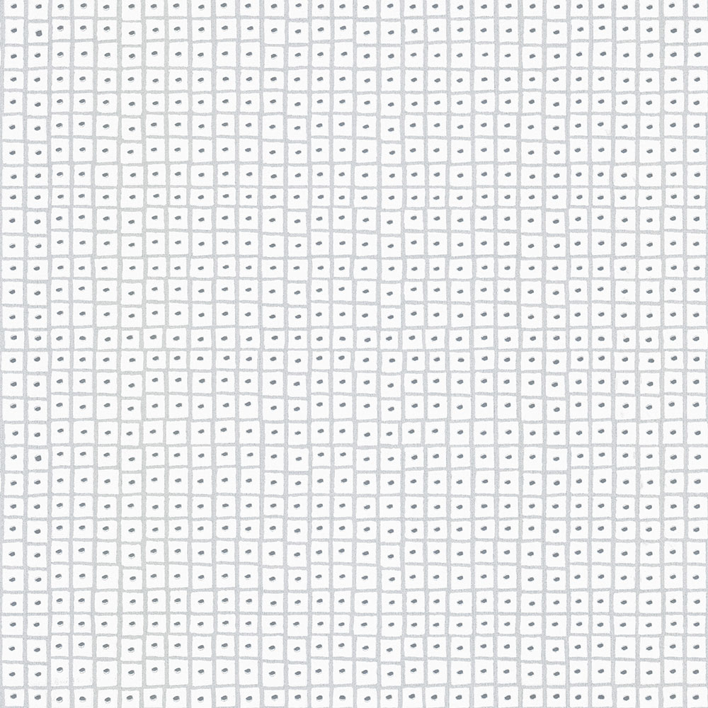 Geometrische Tapete in Weiß und Silber UC51013, Unconventional 2, Emiliana Parati 