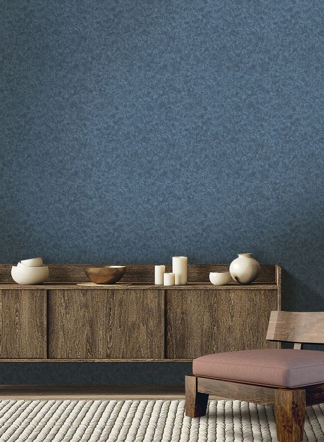 Luxuriöse blaue Stucktapete 72966, Zen, Emiliana Parati 