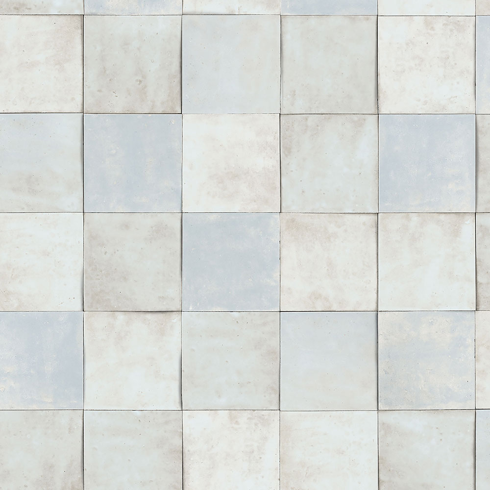 Grau-blaue geometrische abwaschbare Tapete 45712 Zellige, Marburg