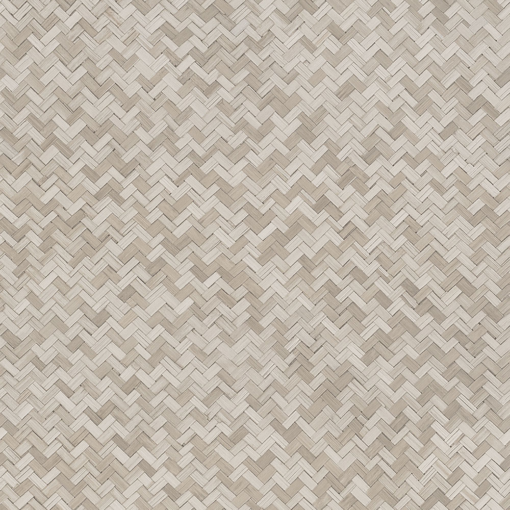 Beigefarbene Luxustapete, Rattan geflochten 33309, Botanica, Marburg