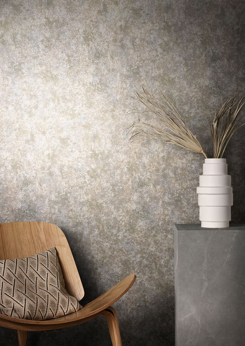 Luxus, rosa Tapete, Vintage-Putz 33201, Natural Opulence, Marburg