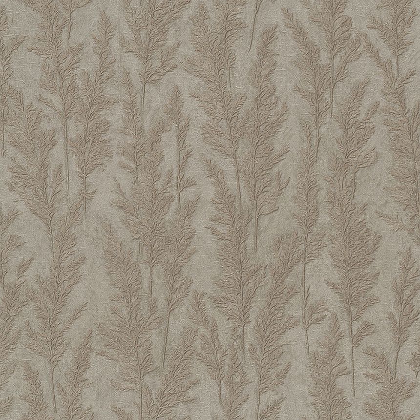 Metallische braun-goldene Tapete, Grashalme 33211, Natural Opulence, Marburg