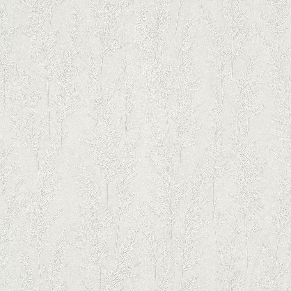 Weiße Luxustapete, Grashalme 33214, Natural Opulence, Marburg