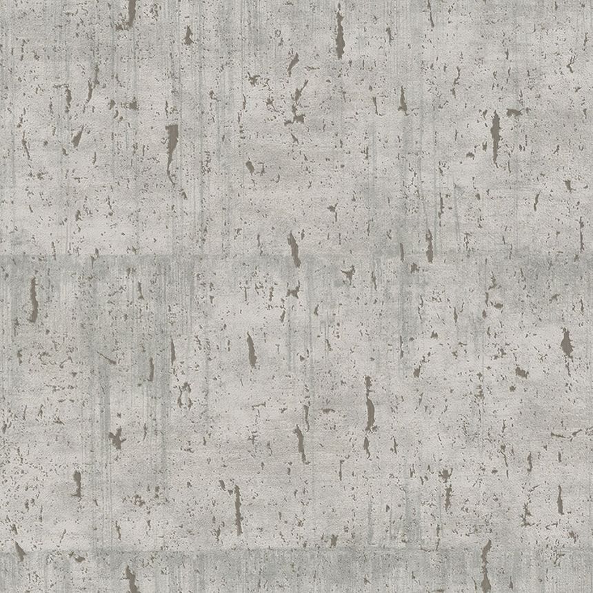 Grau-beige Tapete, Imitation von Betonsteinen 33238, Natural Opulence, Marburg