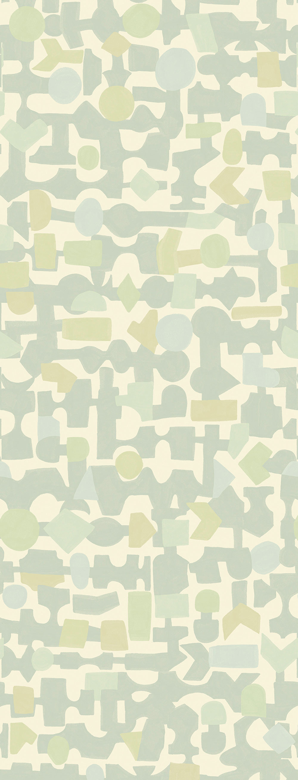 Grün-blaue geometrische Fototapete 323102, 1,06x2,8m, Explore, Eijffinger