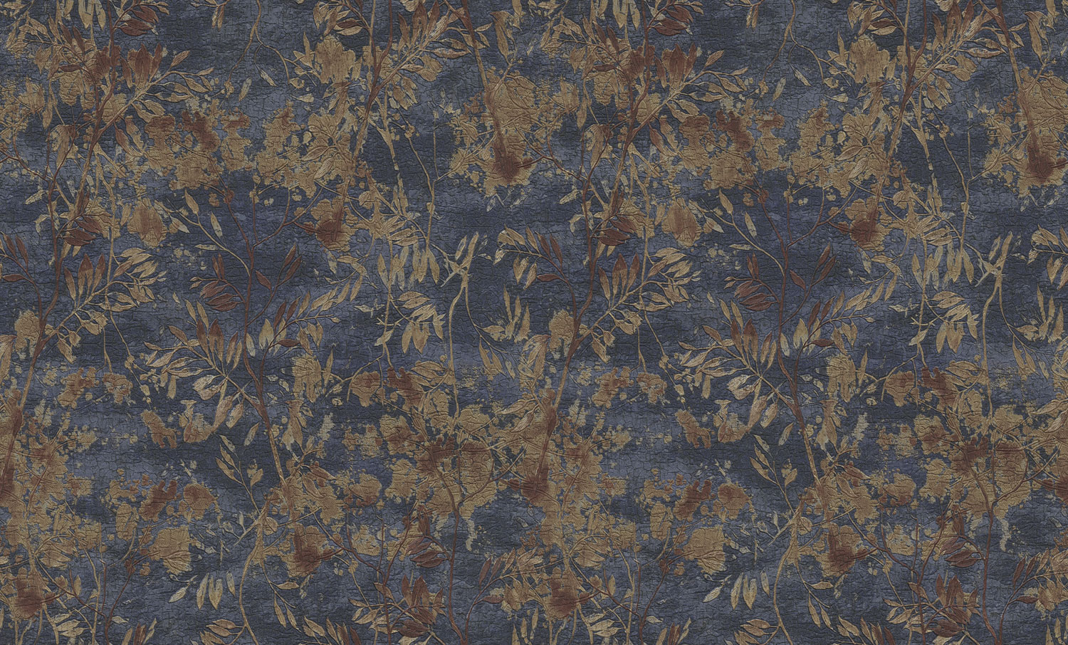 Luxuriöse blau-bronzefarbene Vliestapete, GF62013, Gianfranco Ferre´Home N.3, Emiliana Parati