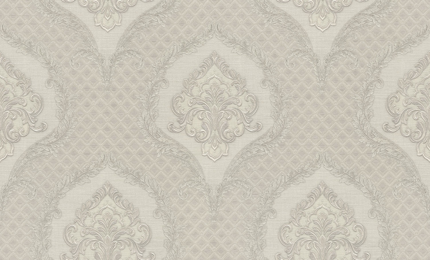 Luxuriöse Barock-Vliestapete in Silber-Creme, GF62038, Gianfranco Ferre´Home N.3, Emiliana Parati
