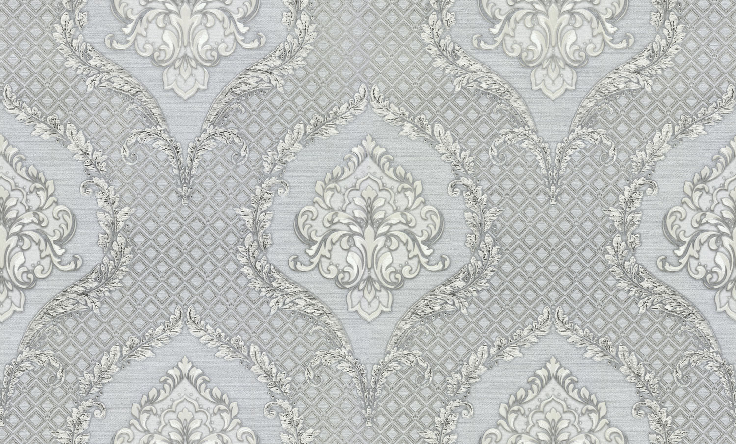 Luxuriöse gold-silberne Vlies-Barocktapete, GF62043, Gianfranco Ferre´Home N.3, Emiliana Parati