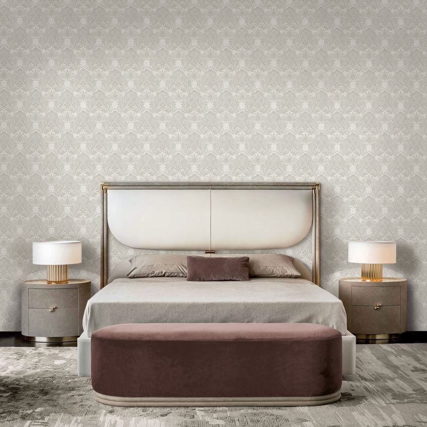 Luxuriöse beige Vlies-Barocktapete, 86079, Valentin Yudashkin 5, Emiliana Parati