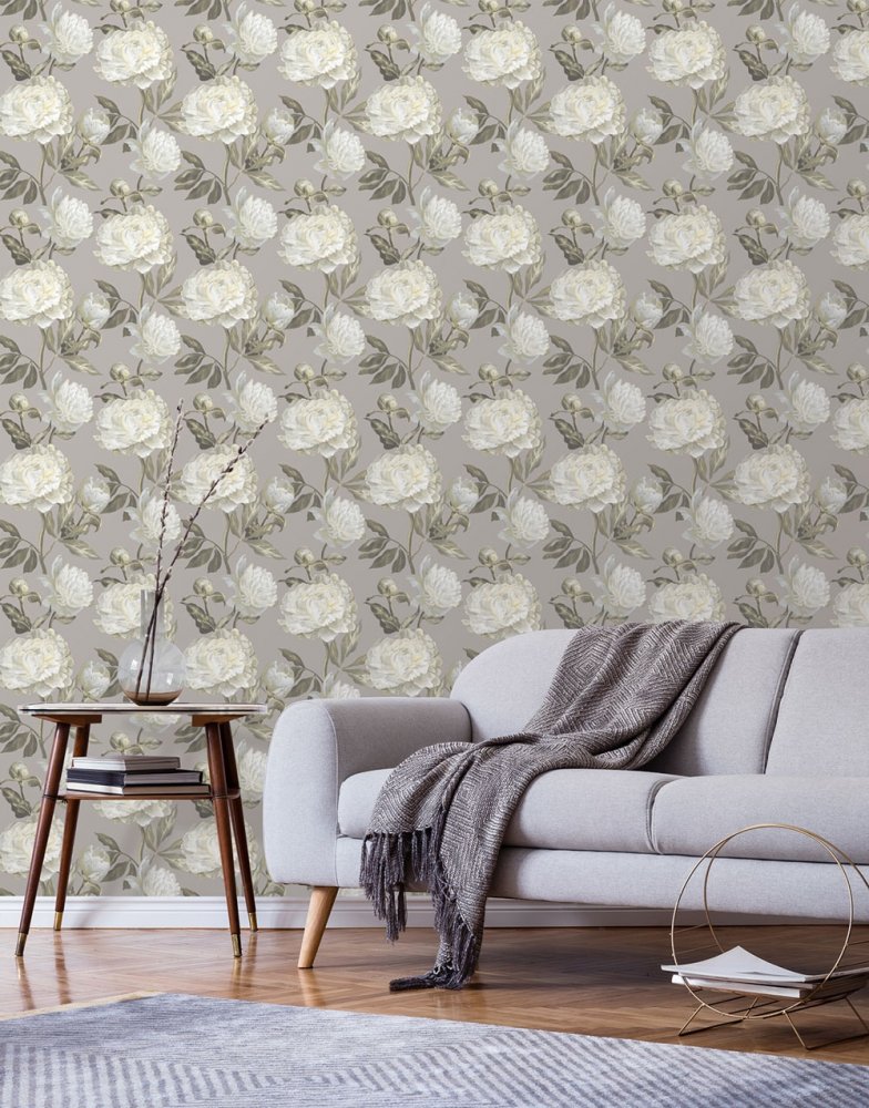 Luxustapete EE22536, Blumen, Essentials, Decoprint