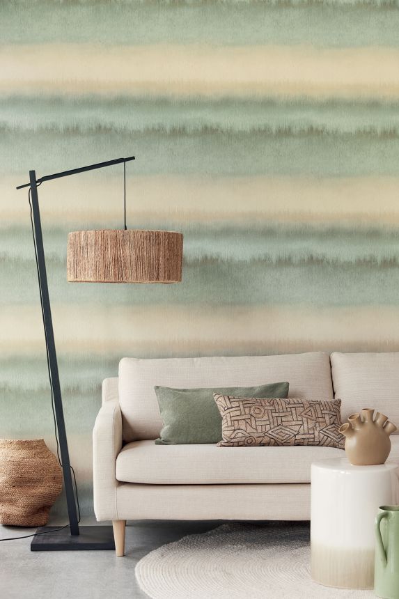 Grün-beige Tapete, 324021, Embrace, Eijffinger