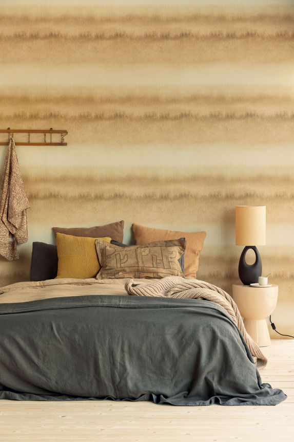 Ocker gestreifte Tapete, 324022, Embrace, Eijffinger