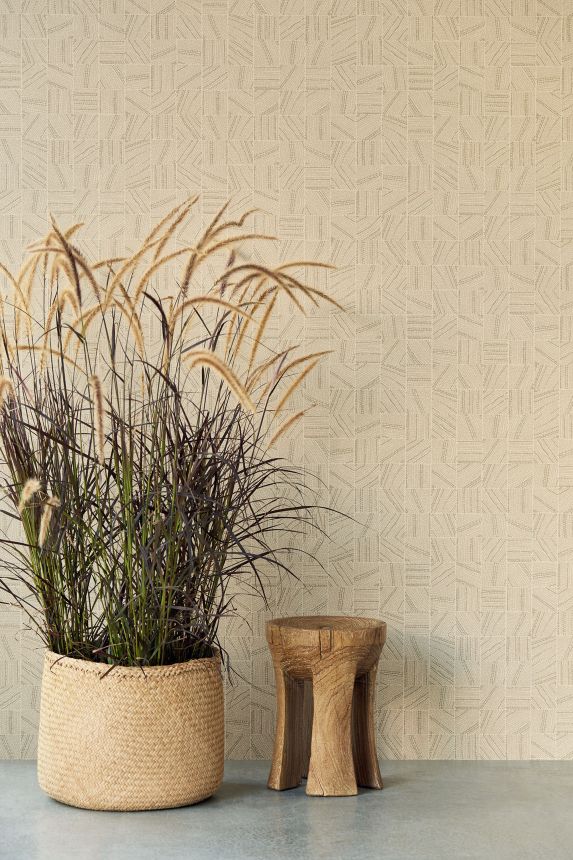 Beige Tapete, Mosaik, 324030, Embrace, Eijffinger