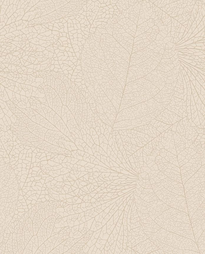 Weiße Tapete mit metallischen Blättern, 324040, Embrace, Eijffinger