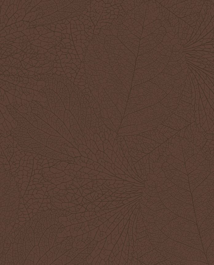 Braune Tapete mit metallischen Blättern, 324042, Embrace, Eijffinger