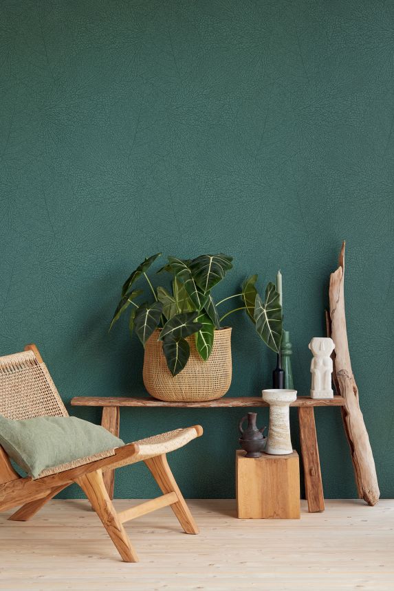 Grüne Tapete, metallische Blätter, 324044, Embrace, Eijffinger