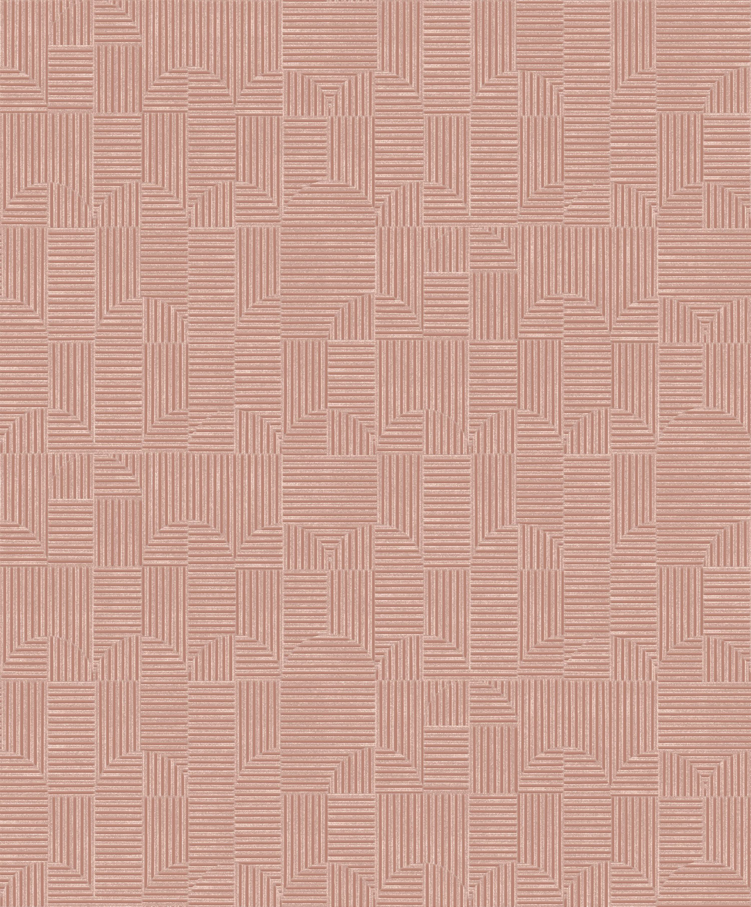 Altrosa Tapete mit geometrischen Mustern,  ILA403, Aquila, Khroma by Masureel