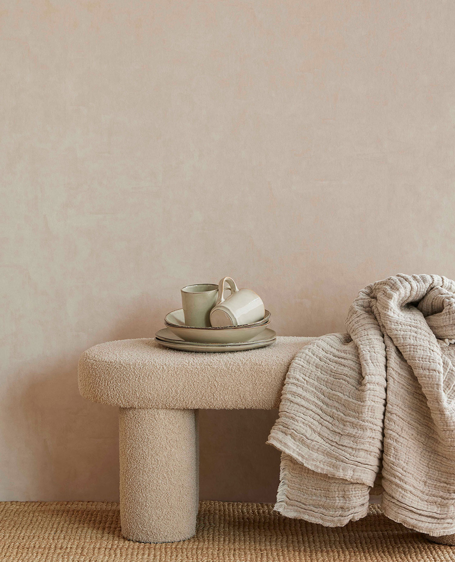 Beige Vliestapete, Stuckputz, 333216, Unify, Eijffinger