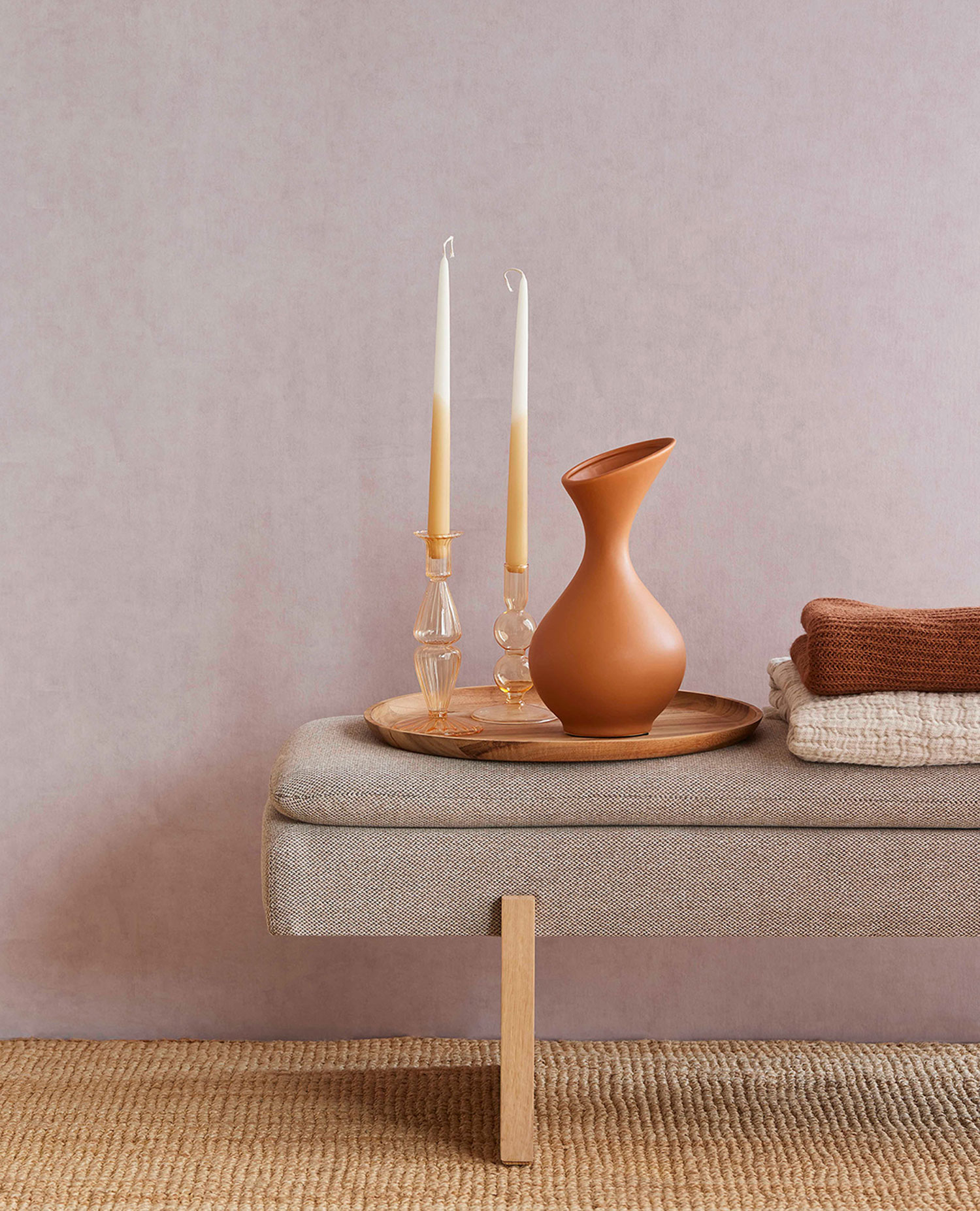 Rosa Vliestapete, Stuckputz, 333218, Unify, Eijffinger