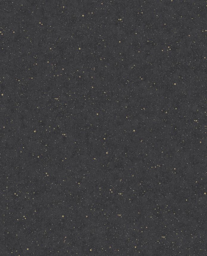 Schwarze Vliestapete, goldene Punkten, 333225, Unify, Eijffinger