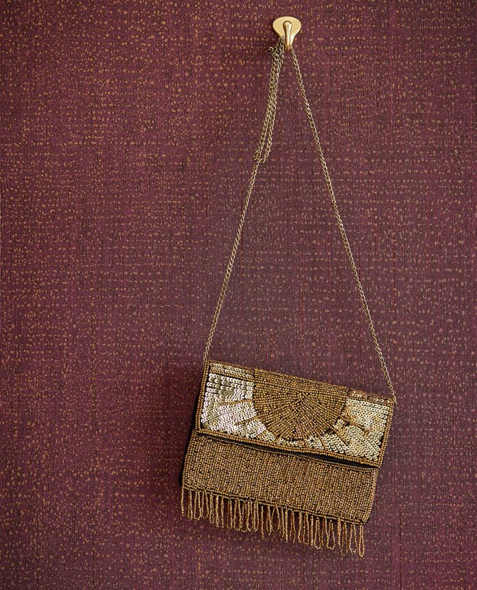 Weinrot-goldene Vliestapete, 333268, Unify, Eijffinger